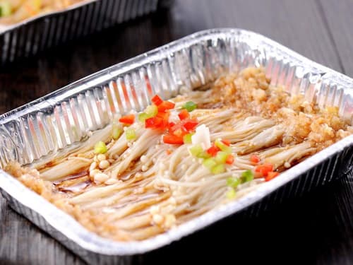阳明锡纸烤金针菇